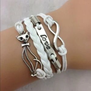ANY 3- $10 infinity bracelets mix and match 
cute cat / love infinity bracelet